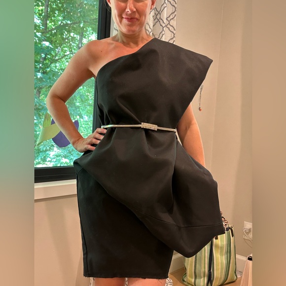 Rick Owens Dirt s/s 2018 black sculptural dress size 4 - Picture 6 of 16